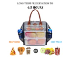 LOKASS Insulated Lunch Bag Leak Proof Lunch Box Thermal Lunch Tote Bag