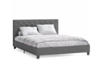 Fabric Bed Frame in King, Queen and Double Size (Diamond Tufted, Charcoal) 3