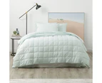 Park Avenue Paradis washed Chambray Quilted Quilt Cover set - Fresh