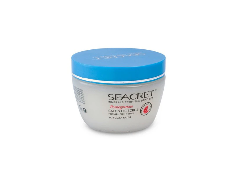 SEACRET™ Pomegranate Salt & Oil Scrub Body Cleanser & Exfoliator Wash 400gm