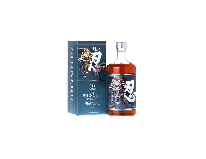 The Shinobu 10 Years Old Pure Malt Japanese Whisky Mizunara Oak Finish 700ml @ 43% abv