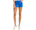 Hudson Jeans Women's  Gemma Racer Blue Mid-Rise Short - Blue