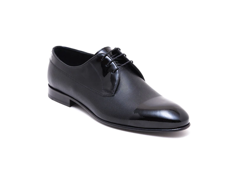 Jared Lang Men's  Leather Dress Shoe - Black