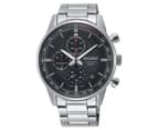 Seiko Men's 42mm Conceptual SSB313P Stainless Steel Watch - Black/Silver 1