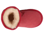 Opal UGG Kids' Mini Opal Sheepskin Boots - Ruby/White