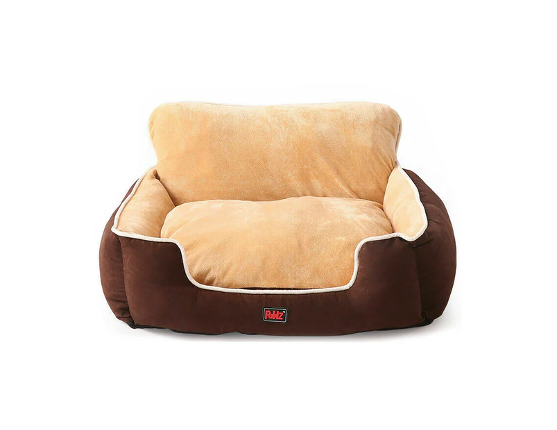 PaWz Pet Bed Dog Beds Bedding Cushion Soft Pad Calming Puppy Cat Pillow Brown
