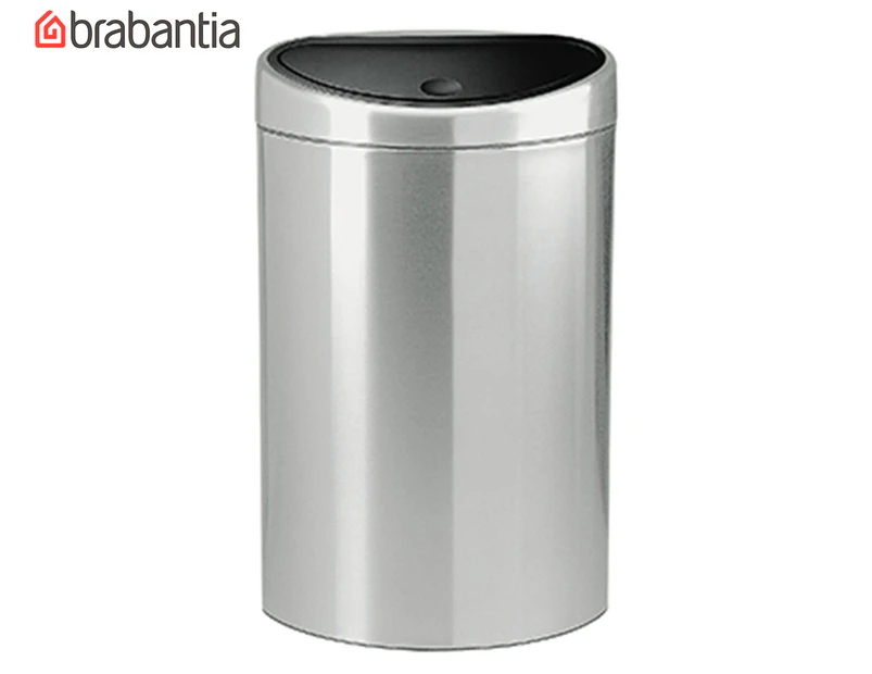 Brabantia 10/23L Touch Bin Twin FlatBack + 2 Plastic Inner Buckets - Matte Steel