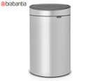 Brabantia 40L FlatBack Touch Bin - Metallic Grey