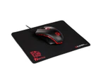 Tt eSPORTS TALON X Gaming Gear Combo - Optical Gaming Mouse and Mouse Pad