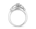 Bevilles Love by Michelle Beville Oval Solitaire Ring with 0.65ct of Diamonds in 18ct White Gold