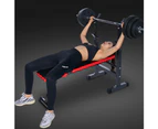 Adjustable Benches Rack Barbell Rack Weightlifting Bed Foldable Press GYM