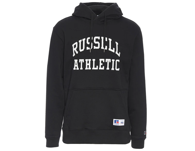 Russell Athletic Men's Pro Cotton Arch Logo Hoodie - Black