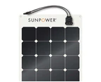 SunPower FLEXIBLE 110W Flexible Marine Monocrystalline Solar Panel