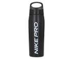 Nike Pro Stainless Steel 710mL Hypercharge Straw Water Bottle - Black/White