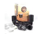 100 Nespresso Compatible Empty Coffe Pods With Tamper