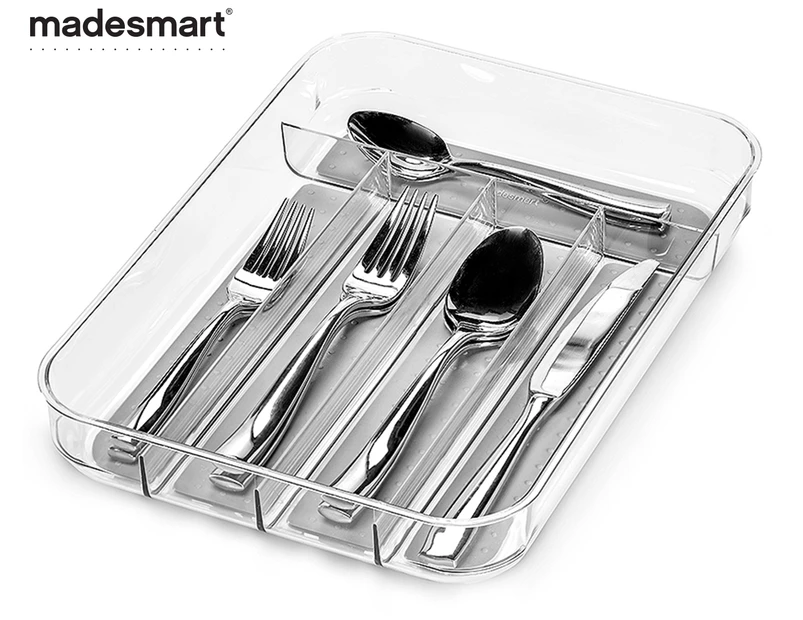 Madesmart 5-Compartment Mini Cutlery Tray - Grey