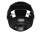 Yescom M Full Face Helmet w/ Visor Motorcycle Motorbike Racing Road AS/NZS 1698 High Gloss Black