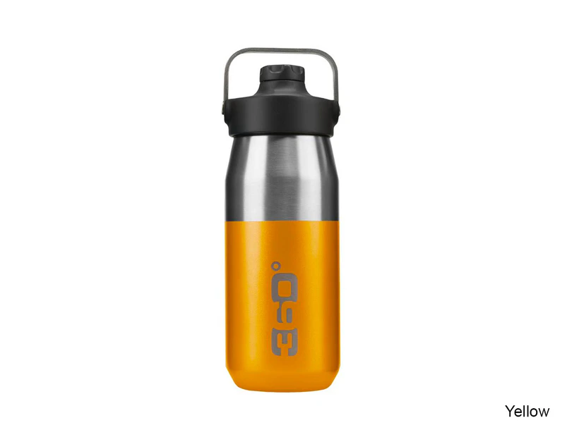 3600 Degrees Vacuum Insulated Wide Mouth Bottle w/ Sip Cap - 550ml - Yellow