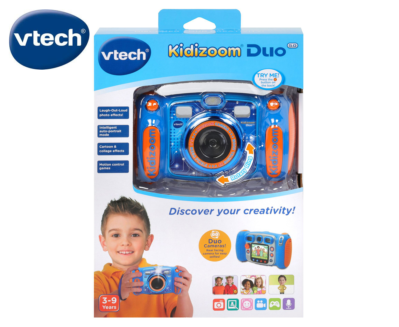 VTech Kidizoom Duo 5.0 Digital Camera - Blue