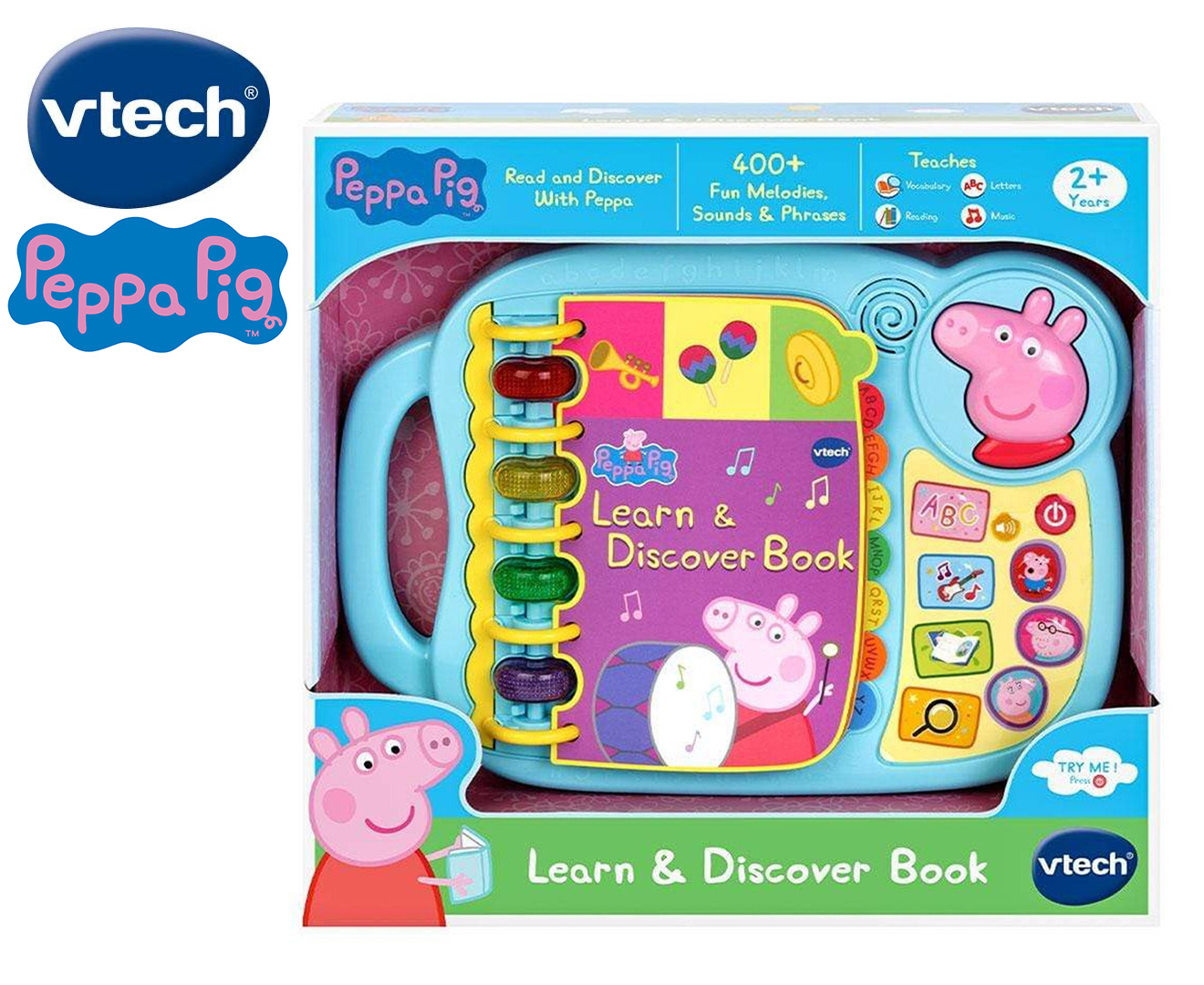 VTech Peppa Pig Learn & Discover Book | Catch.co.nz