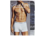 Calvin Klein Men's Cotton Stretch Trunk 3-Pack - Peacoat/Logo Print/Grey