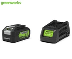 Greenworks 24V Lithium-Ion 4Ah Battery & Fast Charger Kit