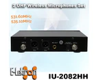 E-Lektron IU-2082 digital UHF wireless microphone system 2xhand-held wireless microphone set