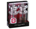 Cole & Mason 14cm Precision 505 Salt & Pepper Grinder Set - Clear/Silver