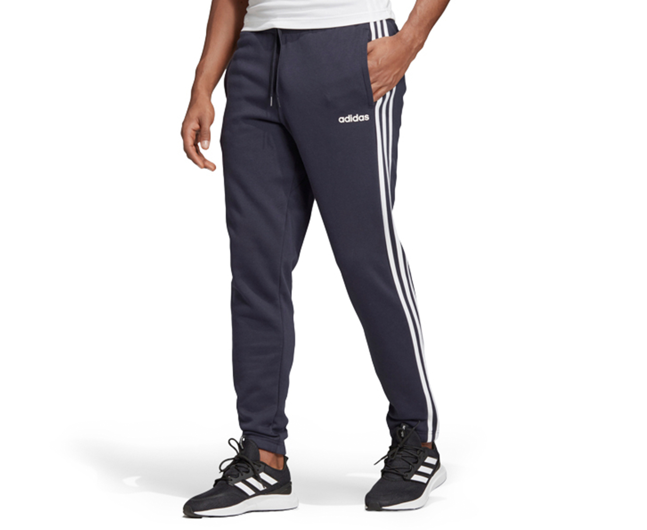 Adidas Men's Essentials 3-Stripes Tapered Cuffed Pants / Trackpants ...