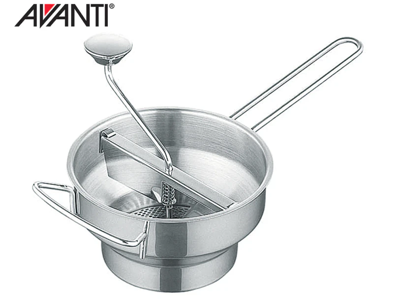 Avanti Professional Rotary Food Mill With 3 Blades - Silver