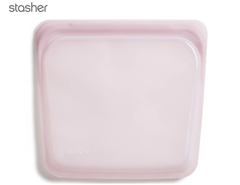 Stasher 450mL Reusable Sandwich Bag - Rose Quartz