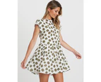 The Fated Women's Daydream Mini Dress - Sage Geo Floral
