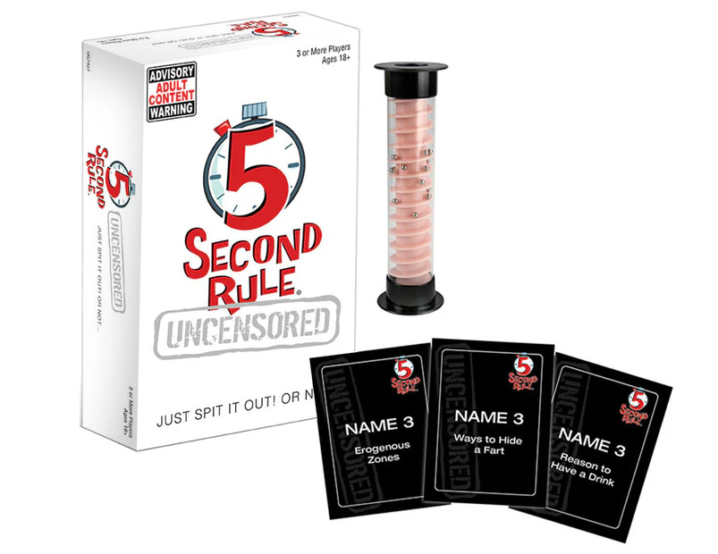5 Second Rule Uncensored Card Game