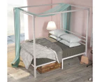 Zinus Canopy Bed - White