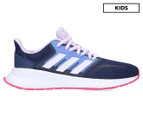 Adidas Girls' Runfalcon Running Shoes - Tech Indigo/Shock Pink/Purple Tint