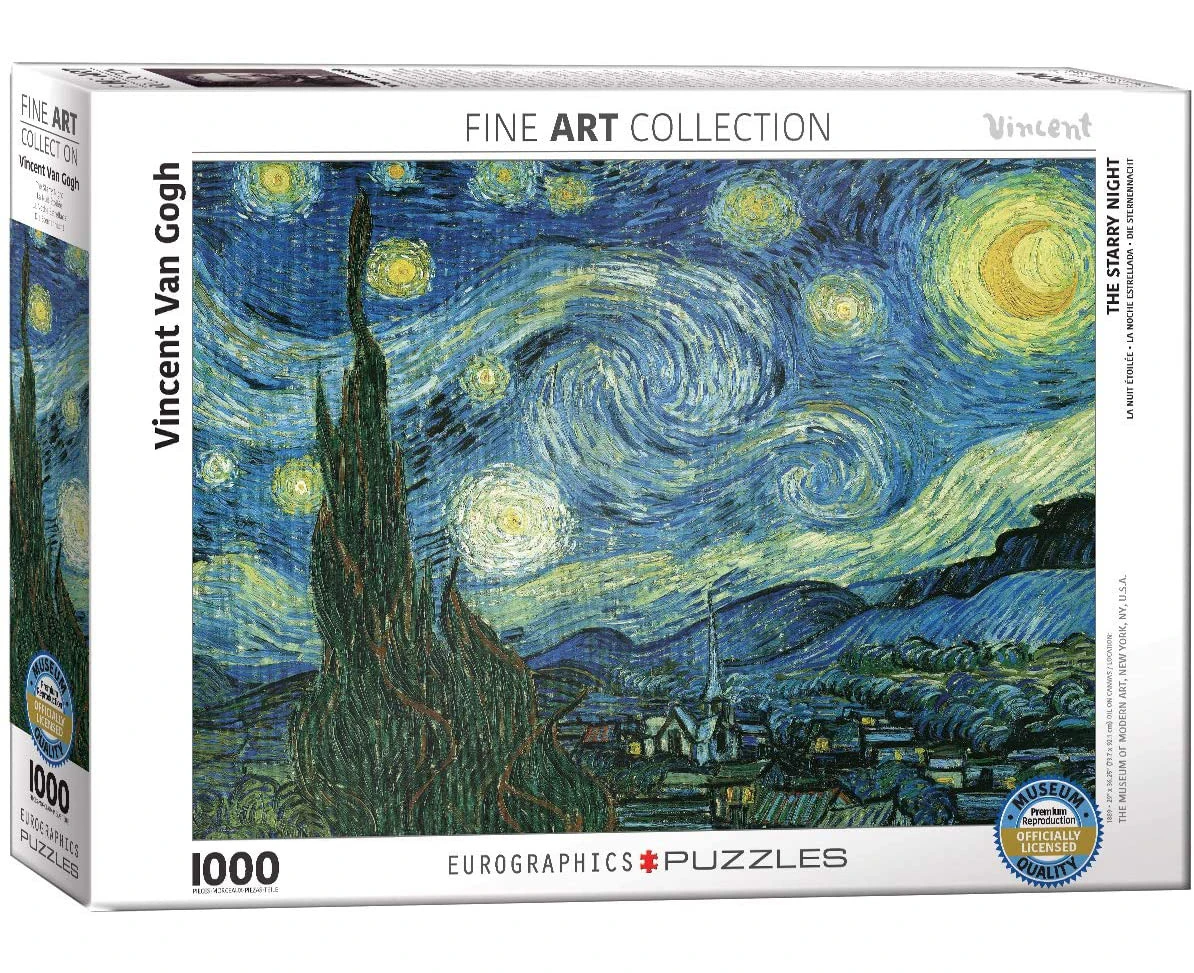 Vincent Van Gogh Starry Night Jigsaw Puzzle, 1000 Piece