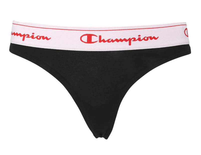 Champion Women's Plain G-String - Black