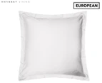 Odyssey Living Breathe Percale European Pillowcase - White Snow