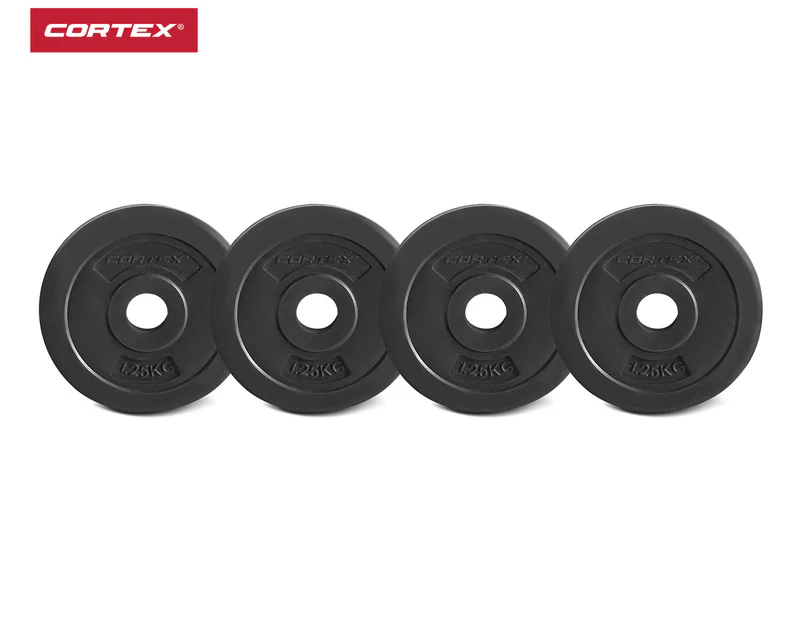 CORTEX 1.25kg EnduraShell 25mm Standard Plates Set of 4