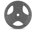 Cortex 10kg Tri-Grip Cast Iron Standard Plate 2-Pack - Dark Grey