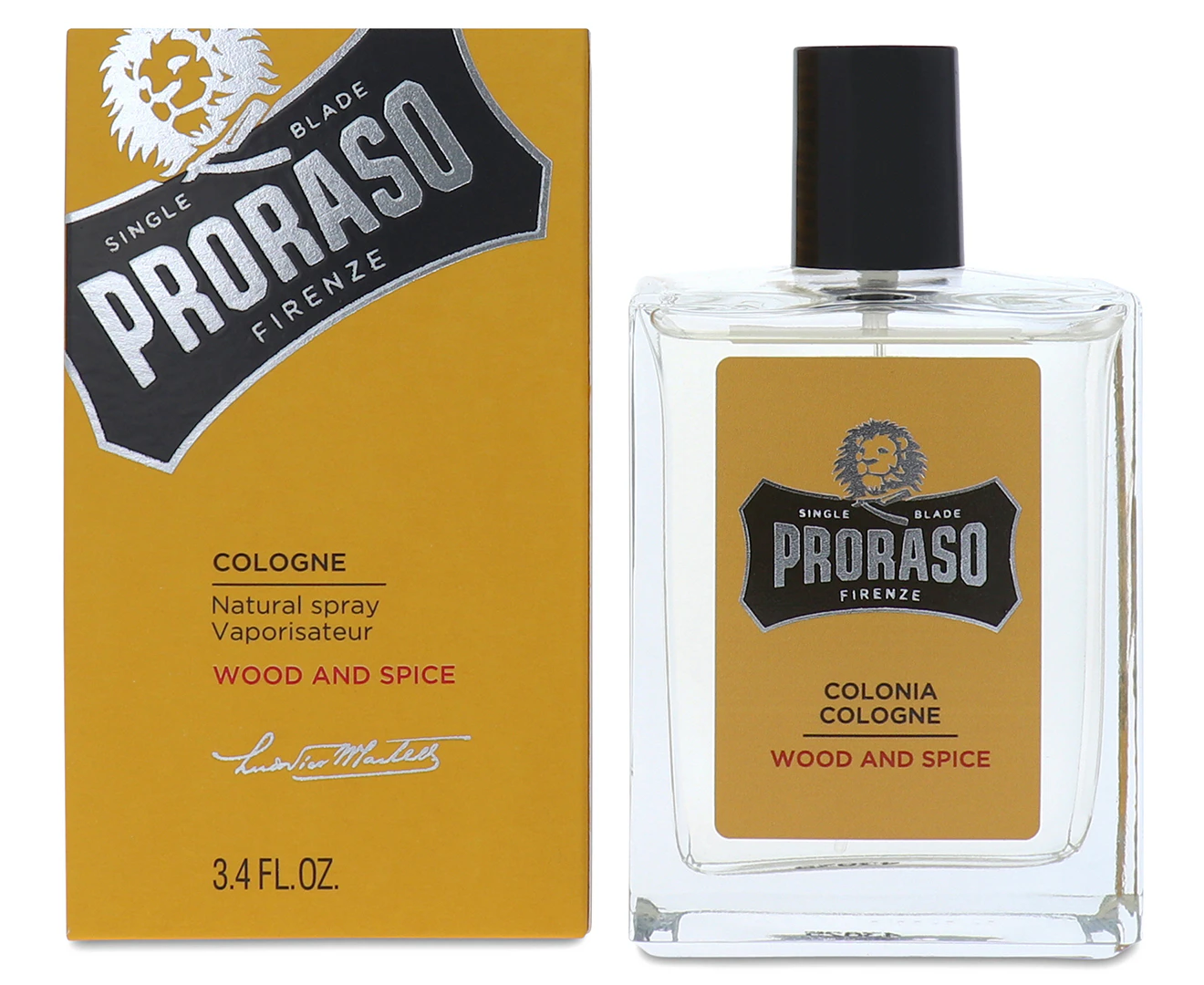 Proraso Cologne 100ml - Wood And Spice