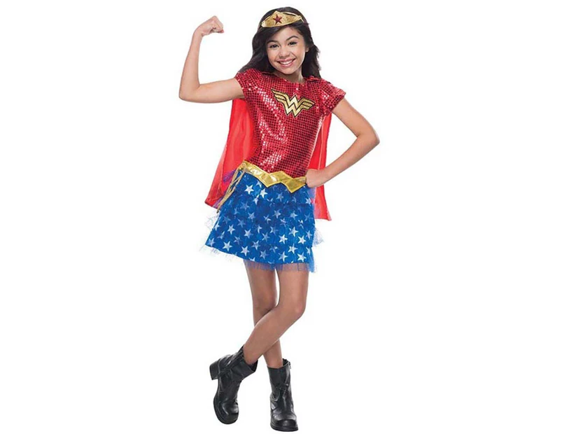 Wonder Woman Tutu Child Sequin Costume