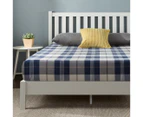 Zinus Light Grey Wood Bed Frame w/  Headboard