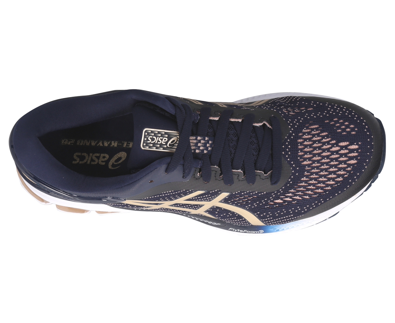 ASICS Women s GEL Kayano 26 D Wide Fit Running Shoes Midnight Frosted Almond Catch .nz