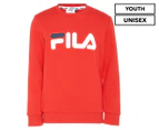 FILA Kids' Unisex Classic Crew Sweatshirt - Red