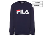 Fila Kids' Unisex Classic Crew Sweatshirt - New Navy