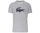 Lacoste Sport Men's Big Croc Tee / T-Shirt / Tshirt - Grey