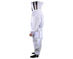 Beekeeping Bee Full Suit 3 Layer Mesh Ultra Cool Ventilated Hoodie Veil Beekeeping Protective Gear
