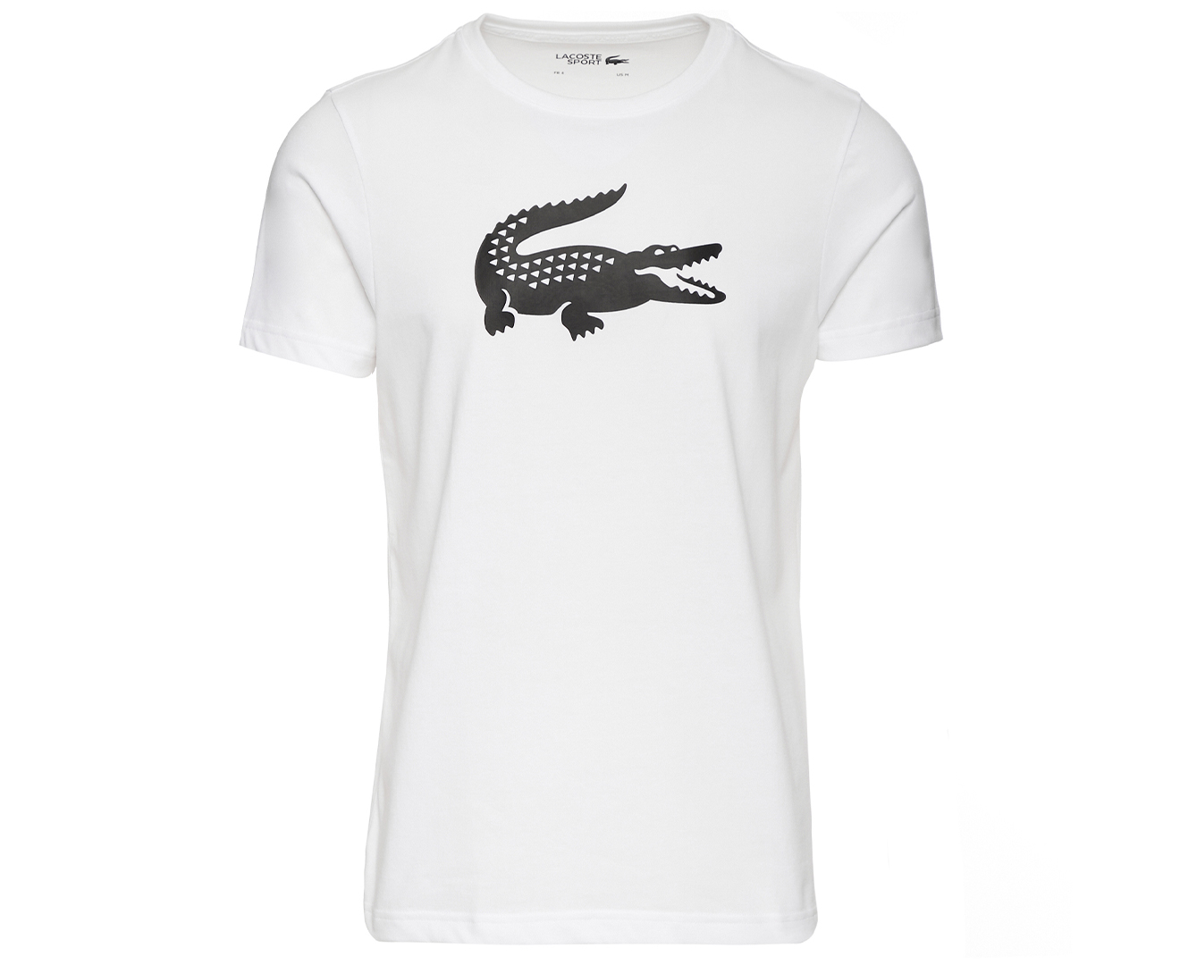 Lacoste Sport Men's Big Croc Tee / T-Shirt / Tshirt - White | Catch.co.nz