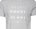 Lacoste Sport Men's Blurred Print Tee / T-Shirt / Tshirt - Grey